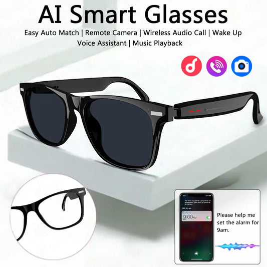2025 Smart Glasses D13 AI Language Translation Intelligent Bluetooth Call Glasses Touch Headset Real-time Sunglasses Man Women