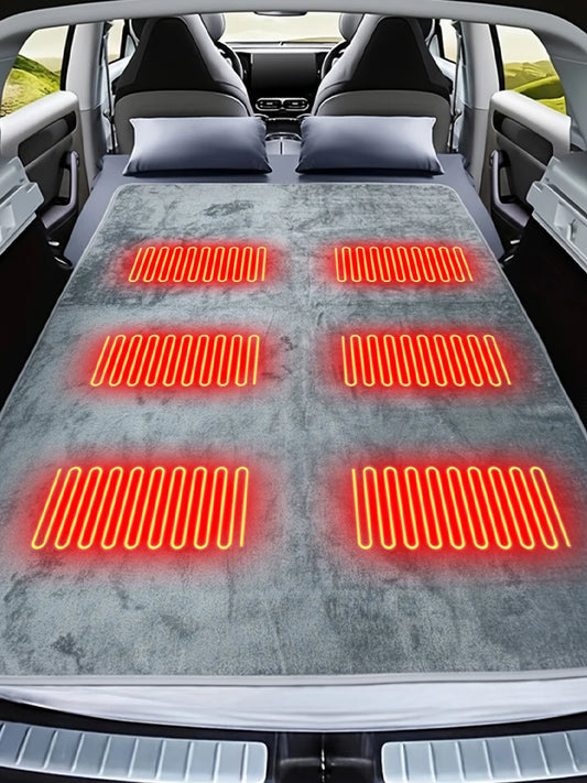 Camping USB Heating Sleeping Mat 3 Adjustable Temperature Camping Heating Sleeping Pad with 6 Heating Zones for Hiking Travel