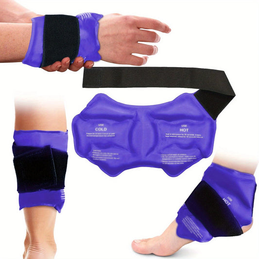 Ankle Brace Ice Pack Wrap For Sport Injuires Hot & Cold Compress Use Large Reusable Gel Cold Pack Ankle Support